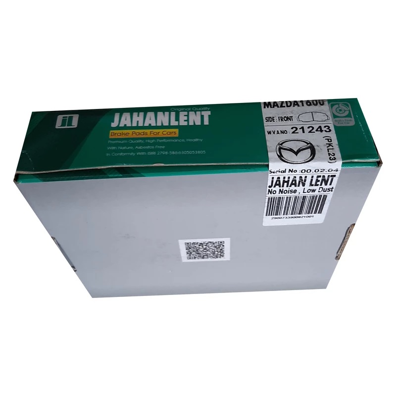 لنت ترمز جلو جهان لنت کاشان کد 21243 مناسب برای وانت مزدا 1600