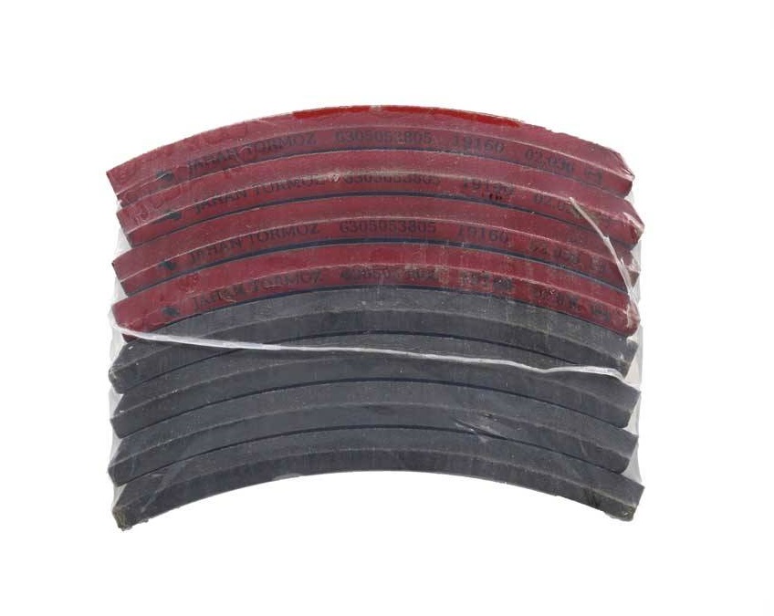 لنت سنگین کفشکی ماك 12 پرچ (استریك) - 19542/43 - جهان ترمز